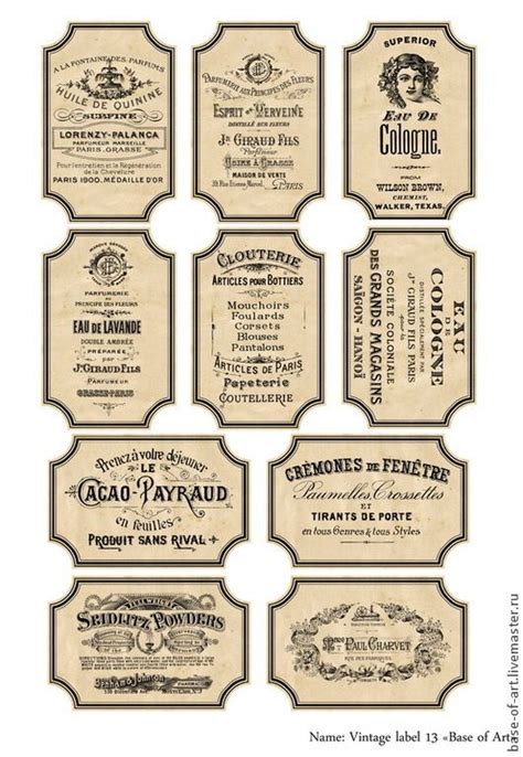 Free Printable Vintage Pharmacy Apothecary Labels Artofit