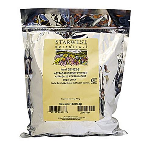 Starwest Botanicals Astragalus Root Powder 1 Lb Harris Teeter