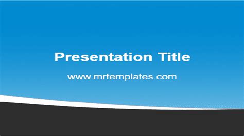 Blue And Grey Ppt Template Graphicxtreme