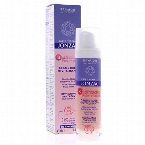 JONZAC Sublimactive peau mature Crème rose revitalisante bio 40ml