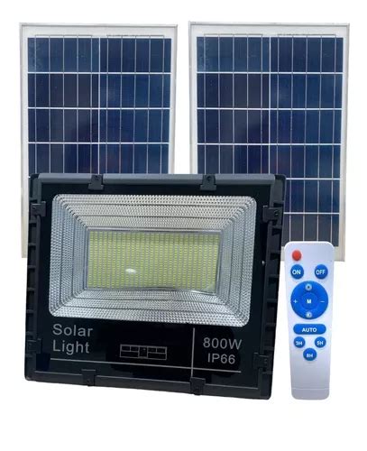 Reflector Solar Led W Alta Potencia Doble Panel Env O Gratis