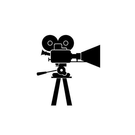 Black And White Cinema Movie Entertainment Clip Art Icon, Film Studio ...