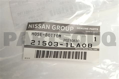 La B Genuine Nissan Hose Radiator Lower La B Ebay