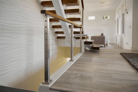 90 Degree Modern Staircase Staircase Other By Viewrail Houzz