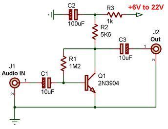 Very Simple Amplifier Circuit Using Transistor 2n3904 Artofit