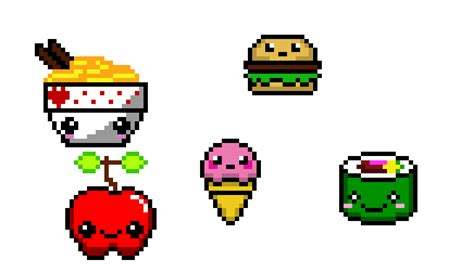 Kawaii food | Pixel Art Maker