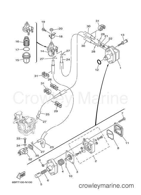 FUEL 2014 Yamaha Outboard 25hp F25LA Crowley Marine