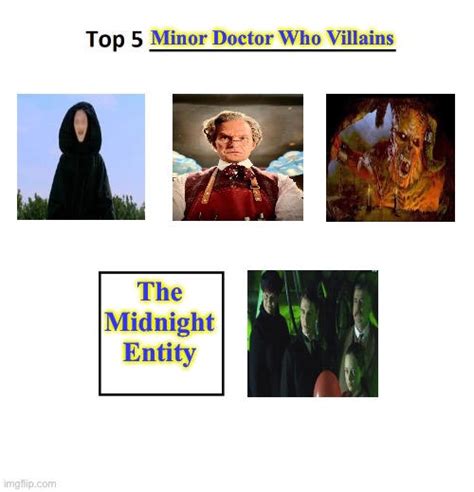 My Top 5 Minor Doctor Who Villains by Crystalias on DeviantArt