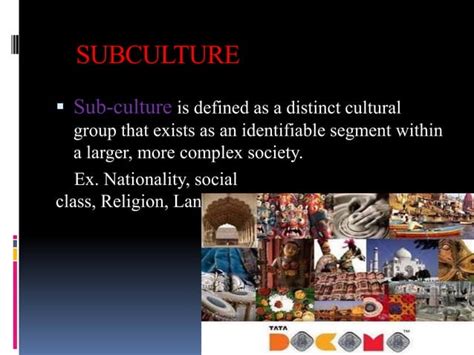 Culture And Subculture