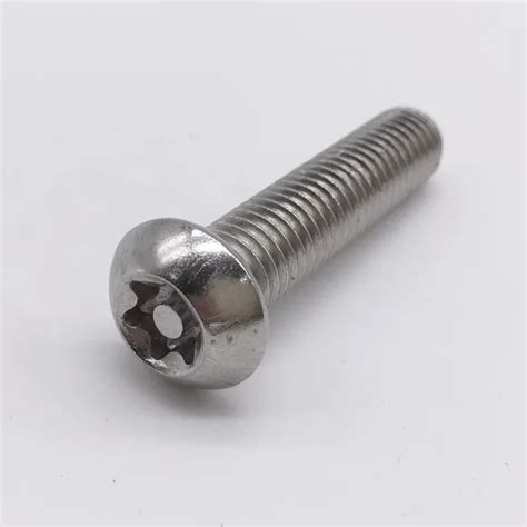 M8 Security Screw Tamper Resistant Pin In Torx Drive Button Head