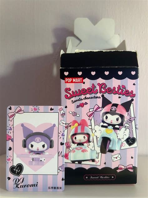 Wts Bnif Pop Mart Sanrio Characters Sweet Besties Dj Kuromi