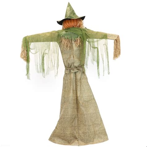 Haunted Hill Farm 75 Ft Freestanding Talking Lighted Kakashi Scarecrow