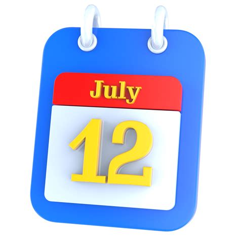 Icon Calendar 3d Rendering 34611266 Png