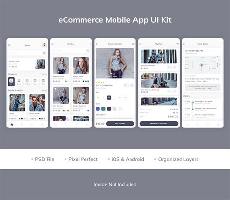 Premium Psd Ecommerce Mobile App Ui Kit