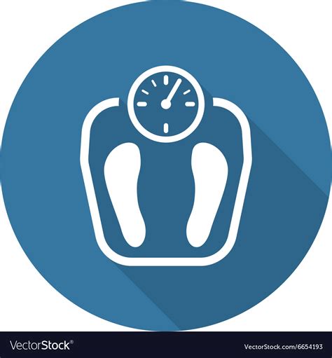 Weight Management Icon Flat Design Royalty Free Vector Image