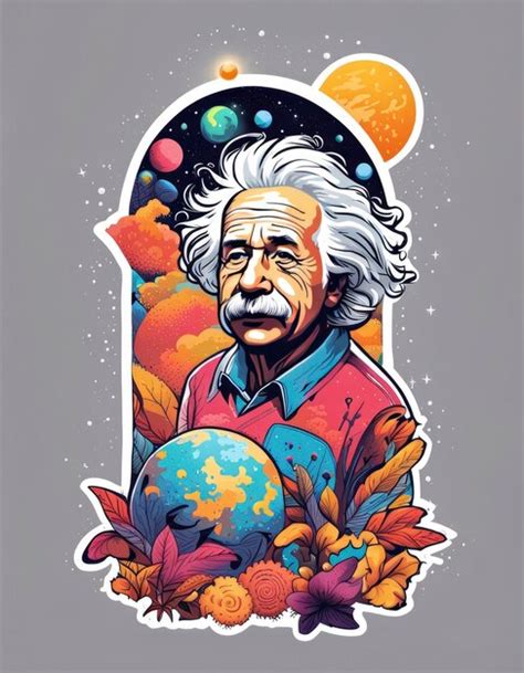 Premium AI Image | Einstein Vector illustration