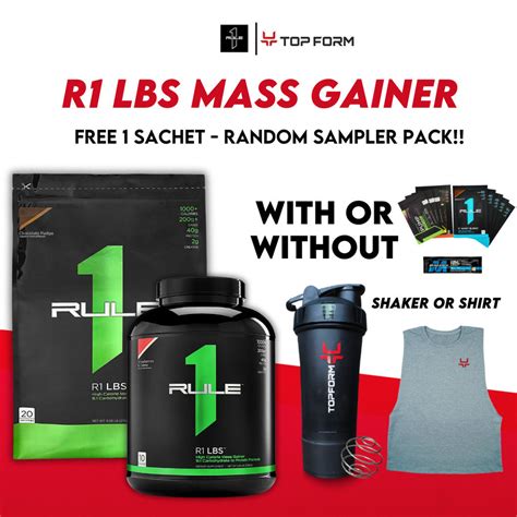 Rule 1 Mass Gainer With Shaker 6lbs 12lbs Shopee Philippines