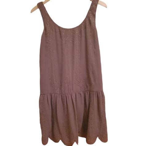 Chelsea And Violet Dresses Chelsea Violet S Brown Sequin Flapper Midi