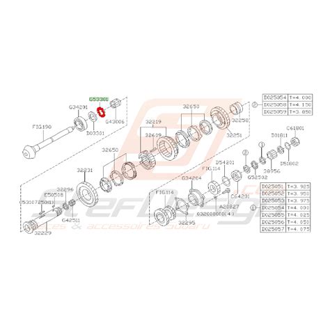 Roulement De But E Arbre Secondaire Subaru L R Wrx Gt