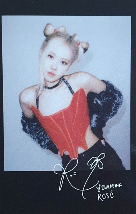 Rose BLACKPINK BORN PINK Signed Polaroid DIGIPACK Ver In 2022