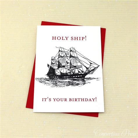 Heres A Funny Nautical Pun Birthday Card For Your Favorite Sailor