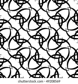 Seamless Black White Swirl Pattern Stock Illustration 49208569 ...