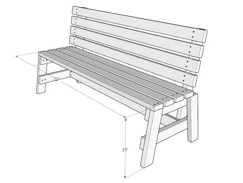 How to build a DIY outdoor wood park style bench - DIY projects plans