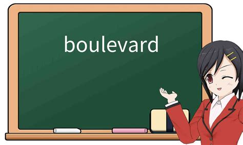 Explicación detallada de boulevard Significado uso ejemplos cómo