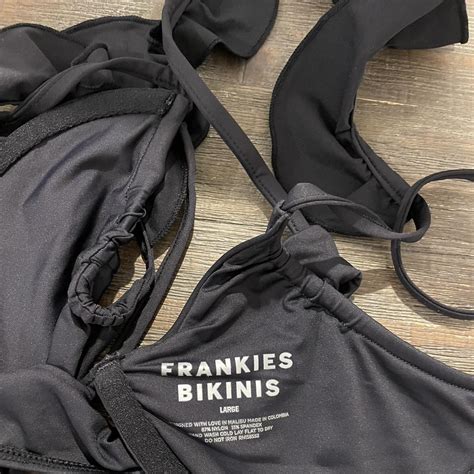 Frankies Bikinis Women S Black Bikini And Tankini Tops Depop