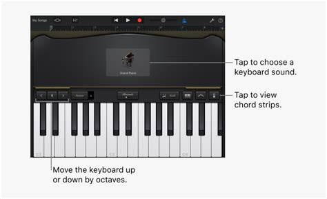 Garageband Keyboard Ipad, HD Png Download - kindpng