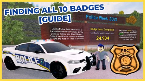 Erlc Police Week Badge Hunt Guide Finding All 10 Badges Roblox Roleplay Youtube