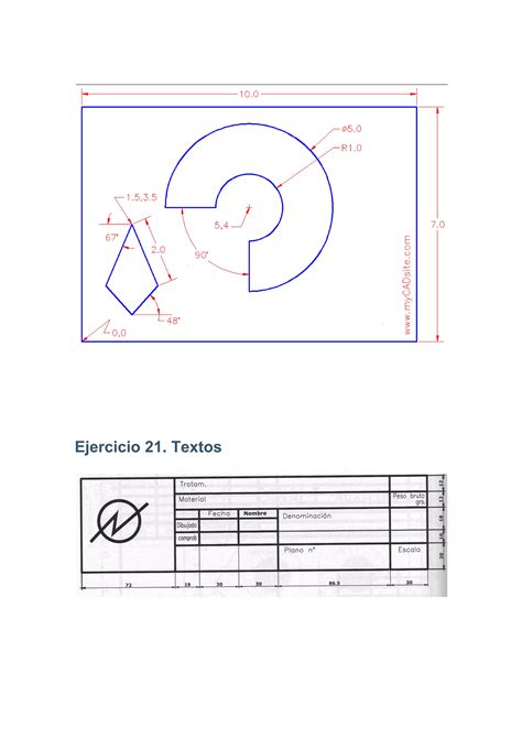 Ejercicios Curso Basico Autocad PDF