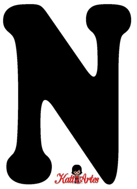 The Letter N Is Made Up Of Black Letters And Has An Image Of A Mans Head