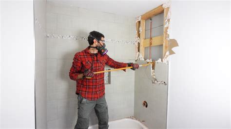 Lesson 1 Tile Shower Wall Removal Home Repair Tutor