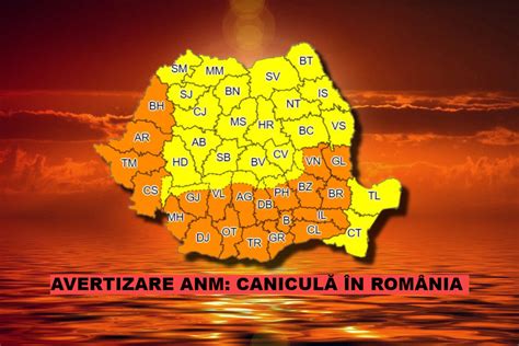 ANM avertizare de ultimă oră România sub o cupolă de foc Cod galben