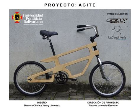 Plywood Bicycle Designed And Builded By Students Of Universidad