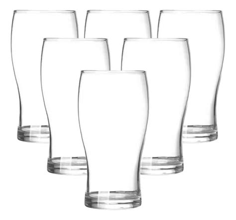 Set X 6 Vaso Cervecero Vidrio Rigolleau Pinta Cerveza 540ml