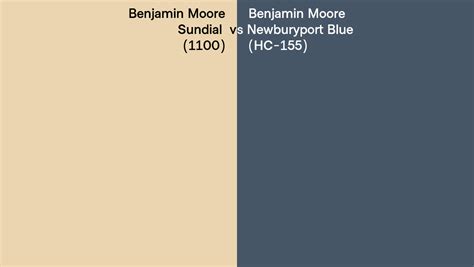 Benjamin Moore Sundial Vs Newburyport Blue Side By Side Comparison