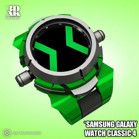 Ben 10 Omnitrix Samsung Galaxy Watch 4 Classic Archivos De Impresión 3d