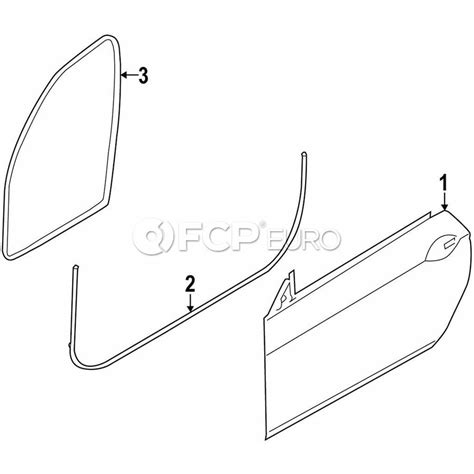 Bmw Door Seal Genuine Bmw 51767482711 Fcp Euro