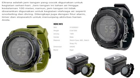 NEW JANUARI 2023 EIGER ELTRANA WATCH 910008261 MENGATUR WAKTU JAM