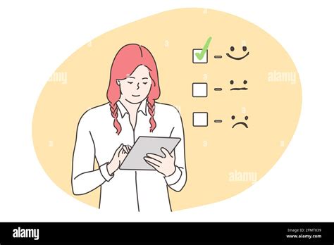 Female Manager Feedback Stock Vektorgrafiken Kaufen Alamy