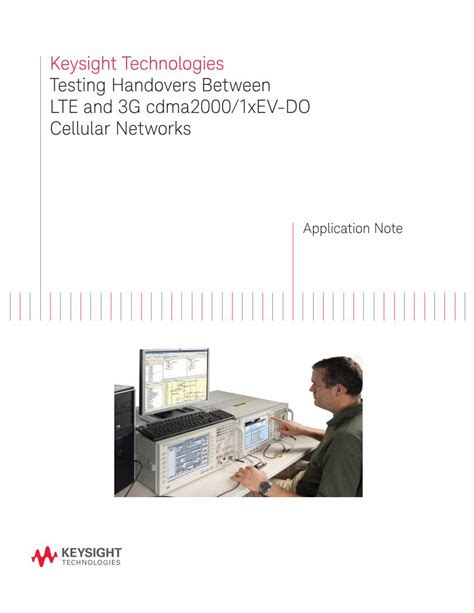 PDF Keysight Technologies Testing Handovers Literature Cdn Keysight