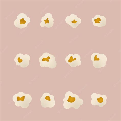 Premium Vector Popcorn Set