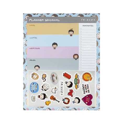 Planner C Hoja De Stickers Friends Proarte