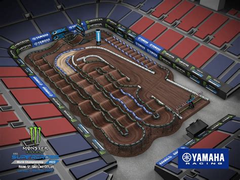 Salt Lake City SX Yamaha Animated Track Map Dirtbike Rider