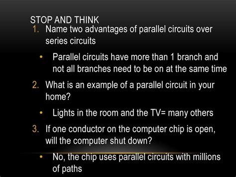 List Two Advantages Of Parallel Circuits Over Series - Circuit Diagram