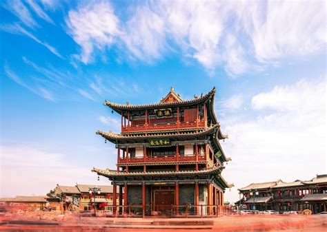 Premium Ai Image Ancient Architecture Scenery Hohhot City Inner