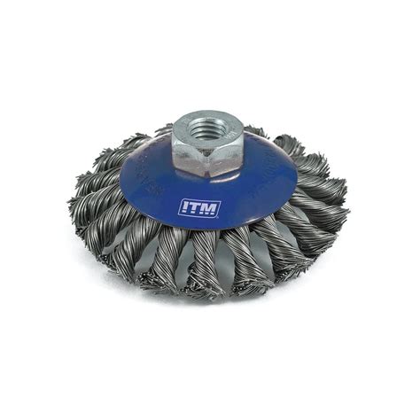 Itm Twist Knot Bevel Brush Steel 100mm Twl Nz