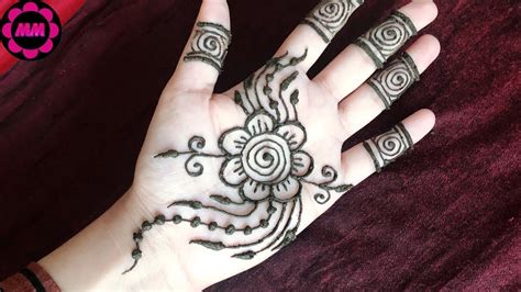 Attractive Latest Flower Mehndi Design New Stylish Floral Henna For Palm Easy Simple Mehndi